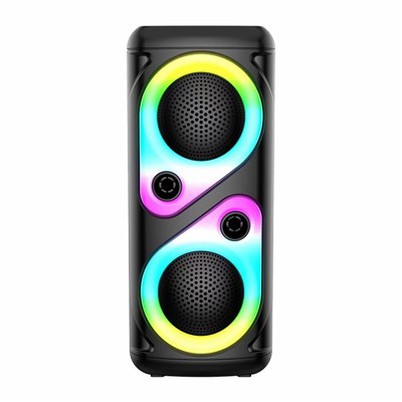 Melni plastmasas Bluetooth stereo skaļruņi